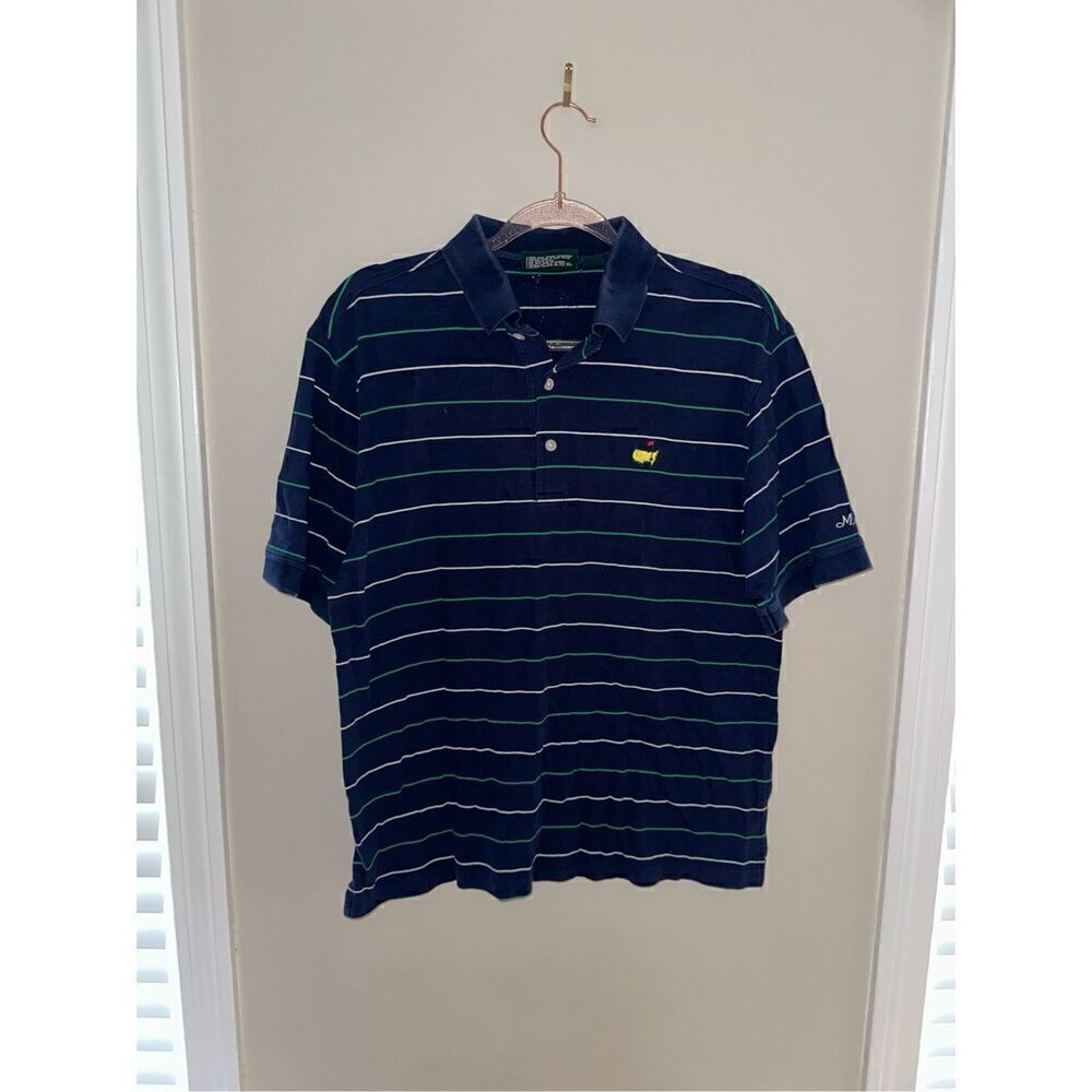Masters Logo Golf Polo Shirt Augusta National Shop Golf Men's Size Medium Vintag